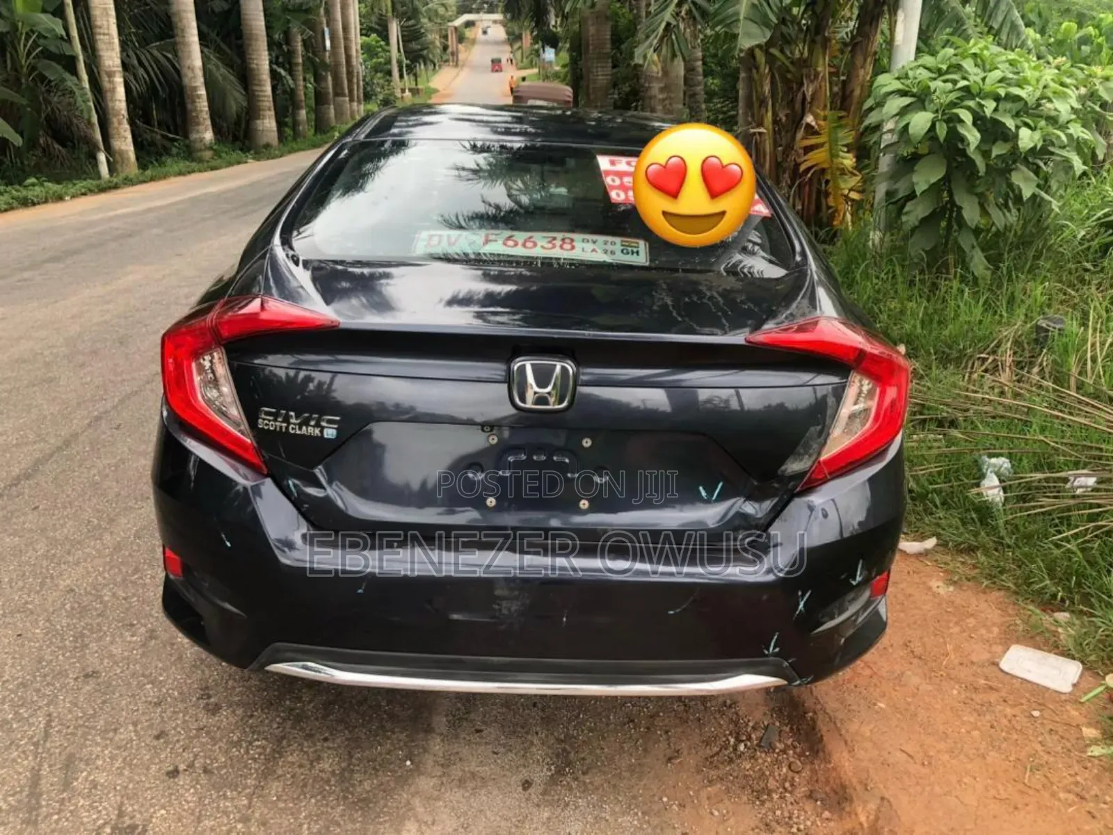 Honda Civic LX Sedan 2019 Matt Black