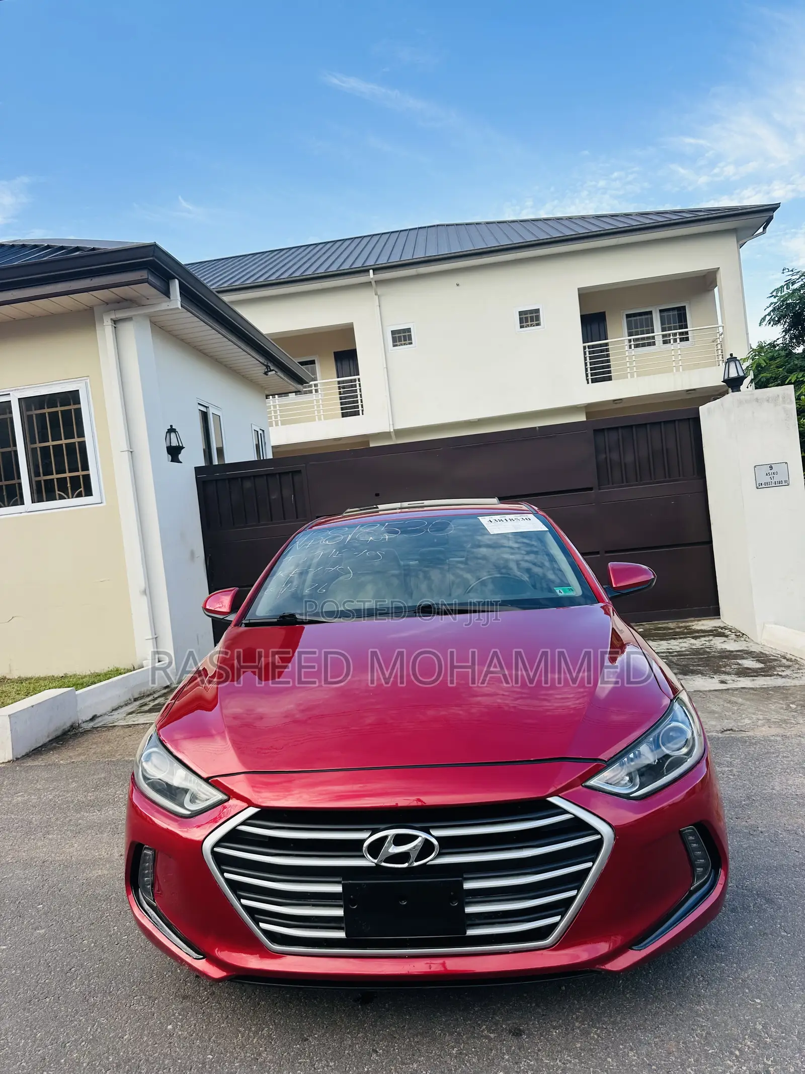 Hyundai Elantra Limited 2018 Red