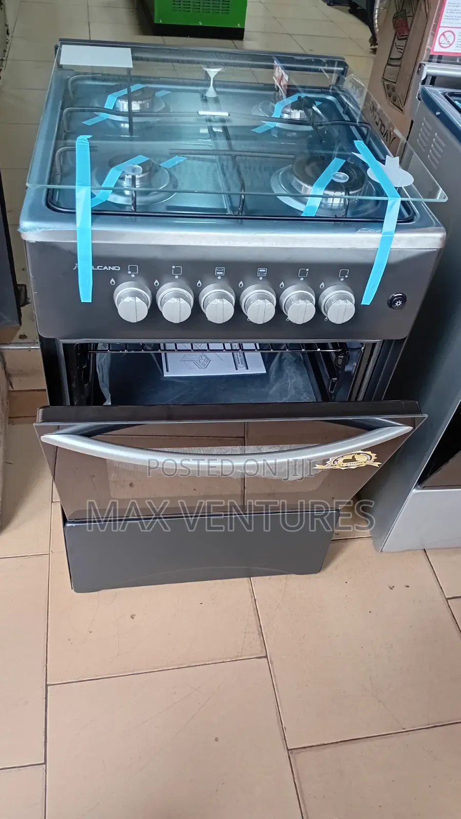 Brand New Volcano 4 Burner Gas Cooker – Oven Included 4gas