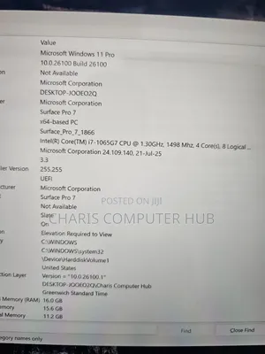 Laptop Microsoft Surface Pro 7 16GB Intel Core i7 SSD 256GB