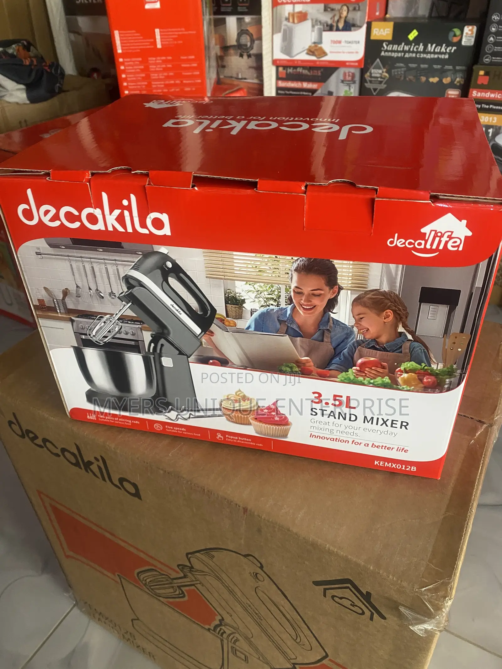 Decakila 3.5l Stand Mixer-Cake Dough,Cream Whipper
