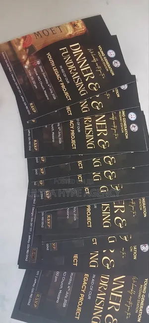 3d Gold Invitation Card