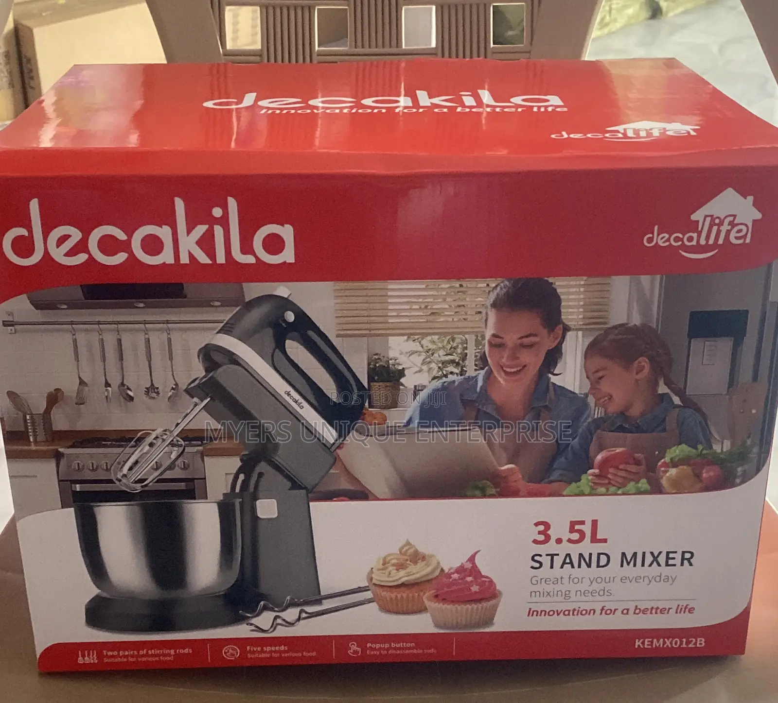 Multi Speed 5+Turbo Stand Mixer-Decakila 3.5l