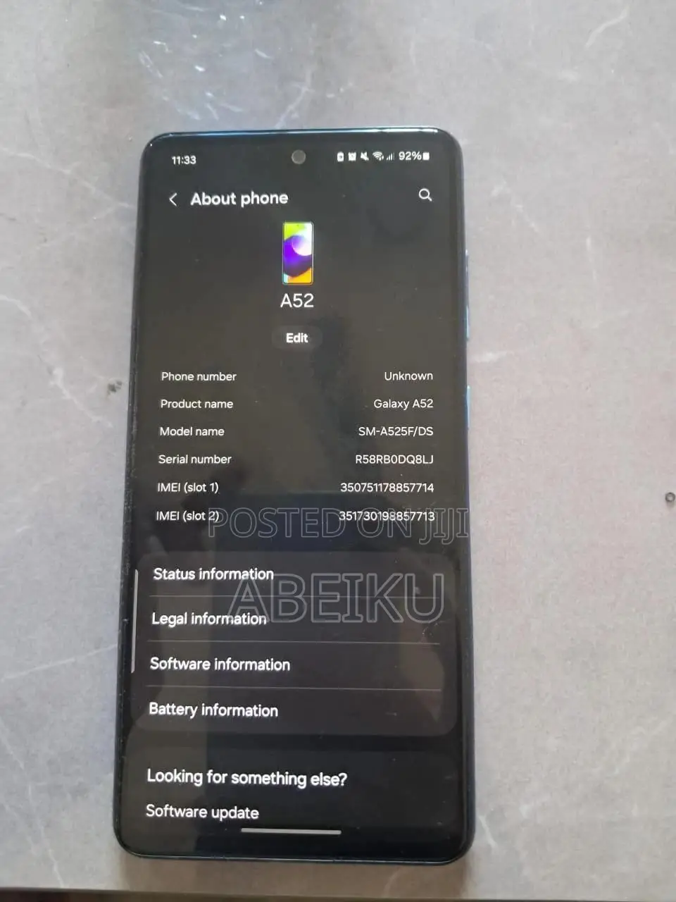 Samsung Galaxy A52 5G 128 GB Blue