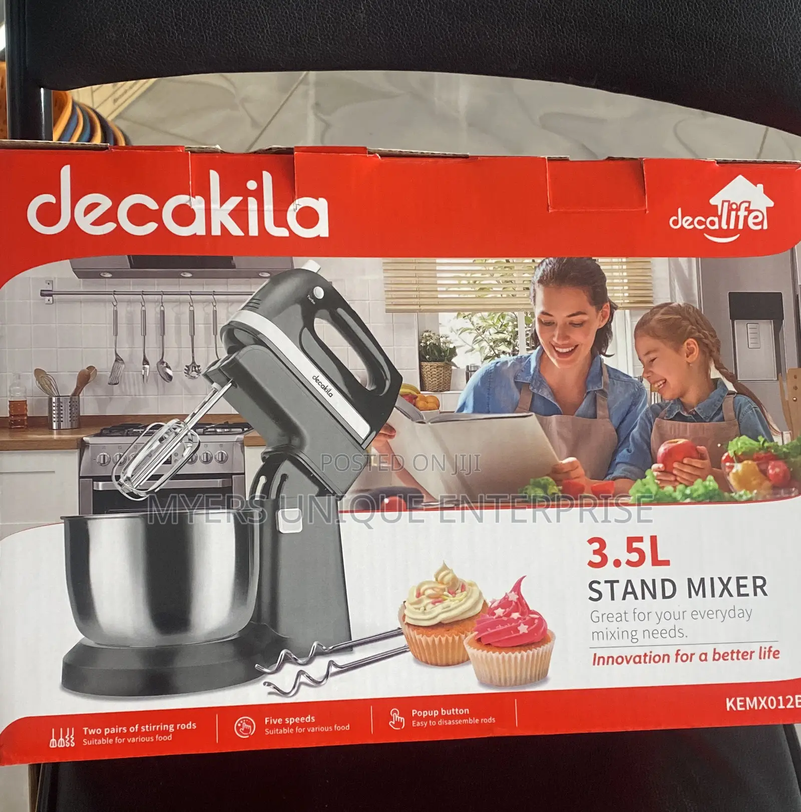5 Speed Electric Stand Mixer(3.5l)Decakila-Turbo Boost Power