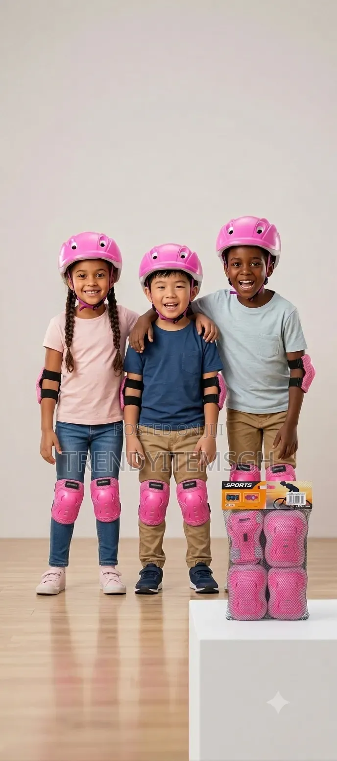 Adjustable Kids Helmet With Knee Elbow Wrist Pad