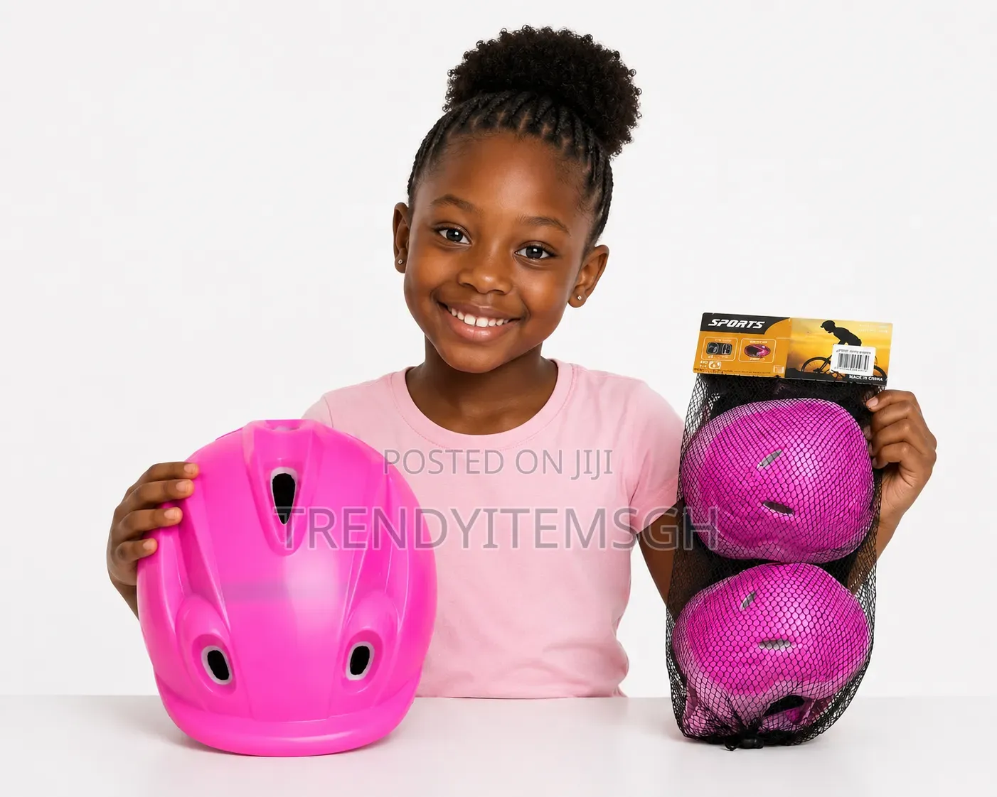 Adjustable Kids Helmet With Knee Elbow Wrist Pad