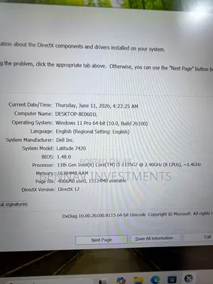 Laptop Dell Latitude 7420 16GB Intel Core i5 SSD 256GB