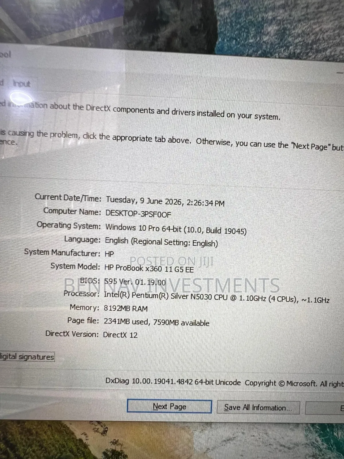 Laptop HP ProBook X360 11 G5 EE 8GB Intel SSD 128GB