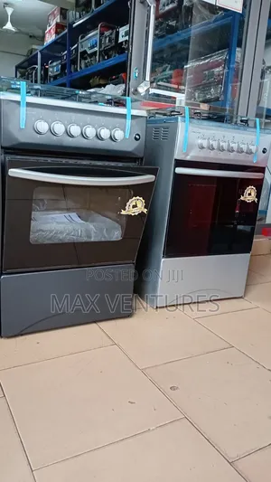 Volcano 50×50 4gas Burner +Oven and Grill Gray and Black Stainless