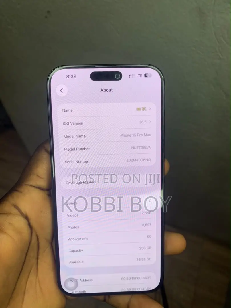 Apple iPhone 15 Pro Max 256 GB Black
