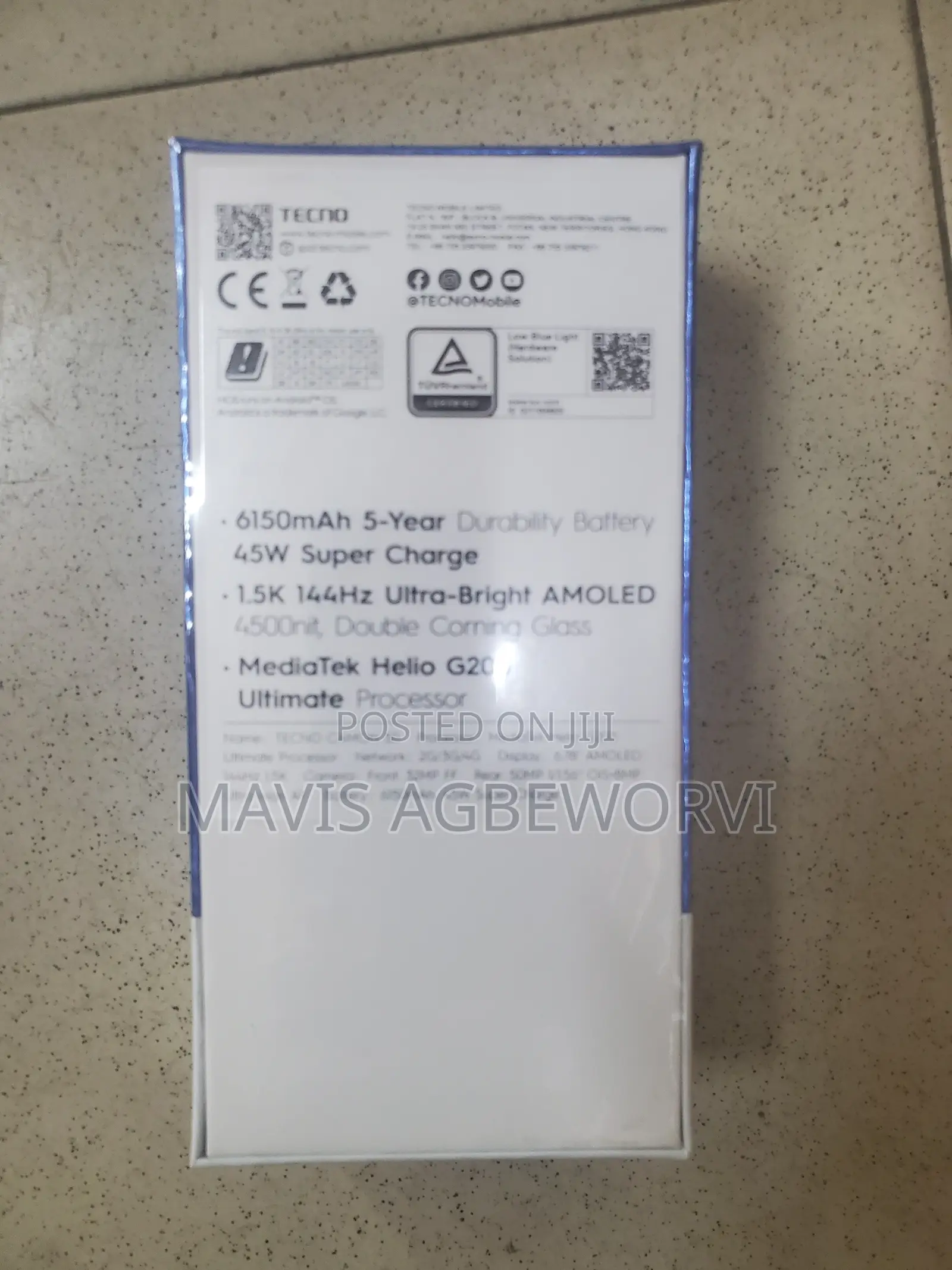 New Tecno Camon 40 Pro 5G 256 GB Black