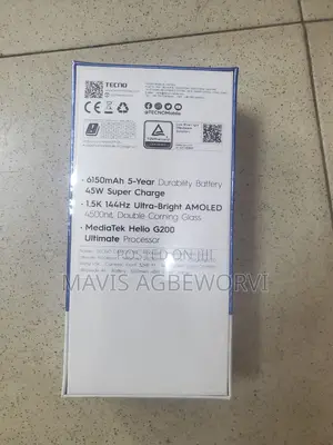 New Tecno Camon 40 Pro 5G 256 GB Black