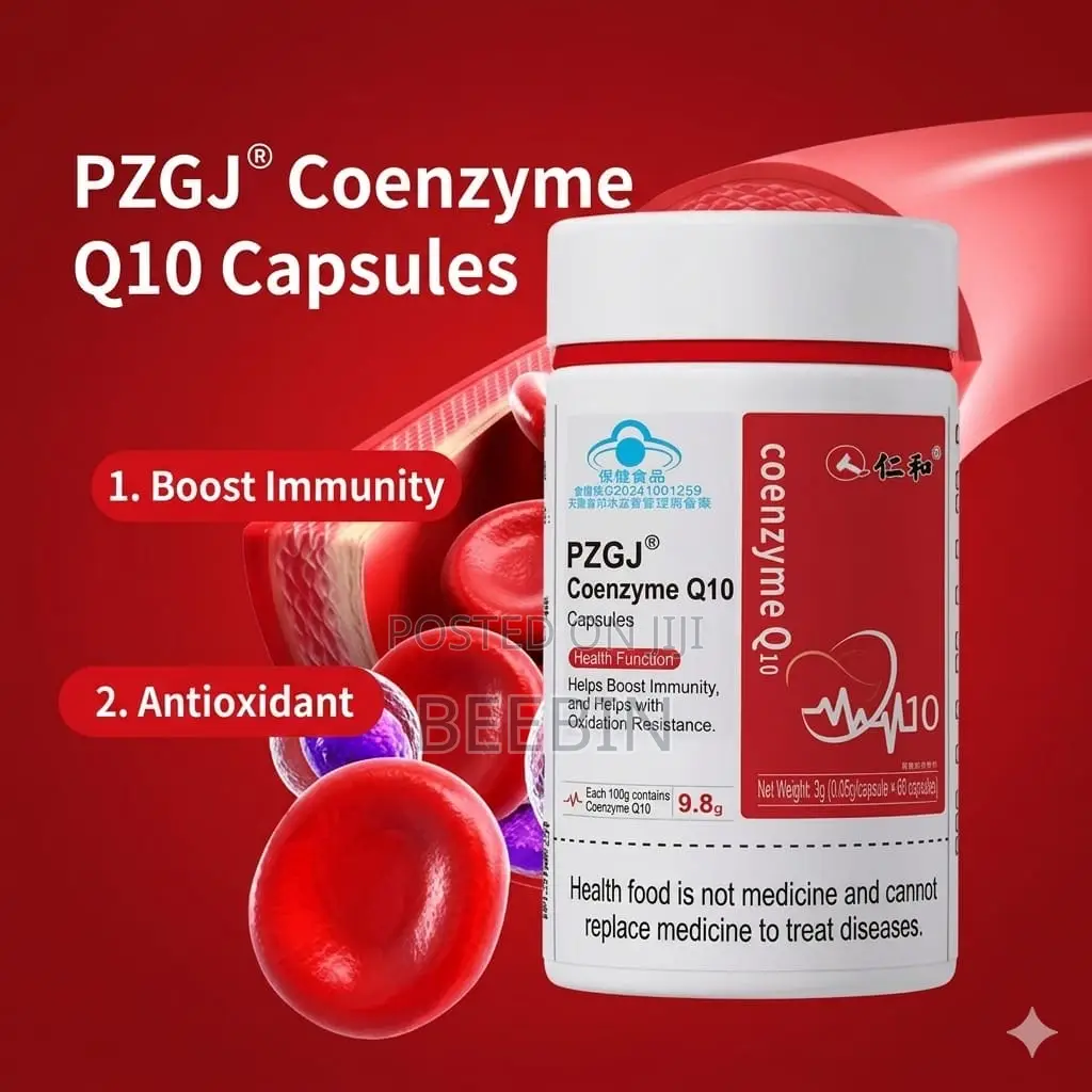 Pzgj Coenzyme Q10 Capsules (60 Count) - Brand New Sealed
