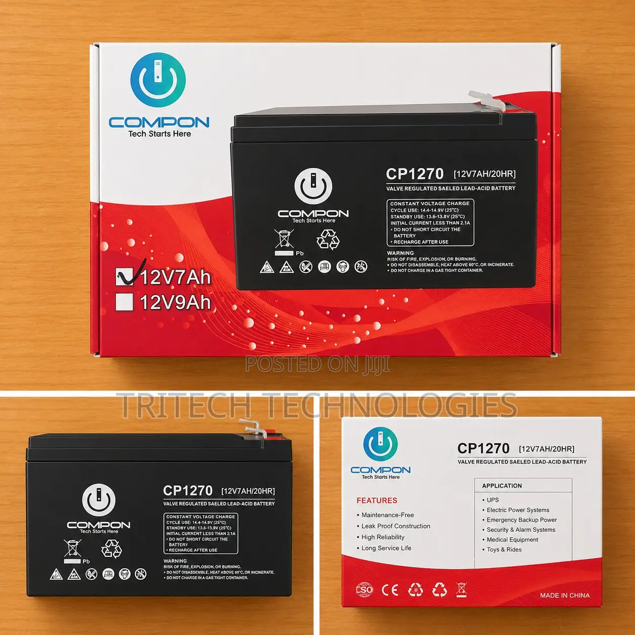Ups Battery 12v7ah /20hr Ups Quality Battery Compon