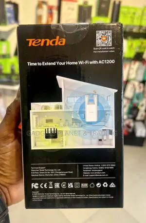 Tenda A18 Pro 1200mbps Wireless Dual Band Range Extender -Ac1200