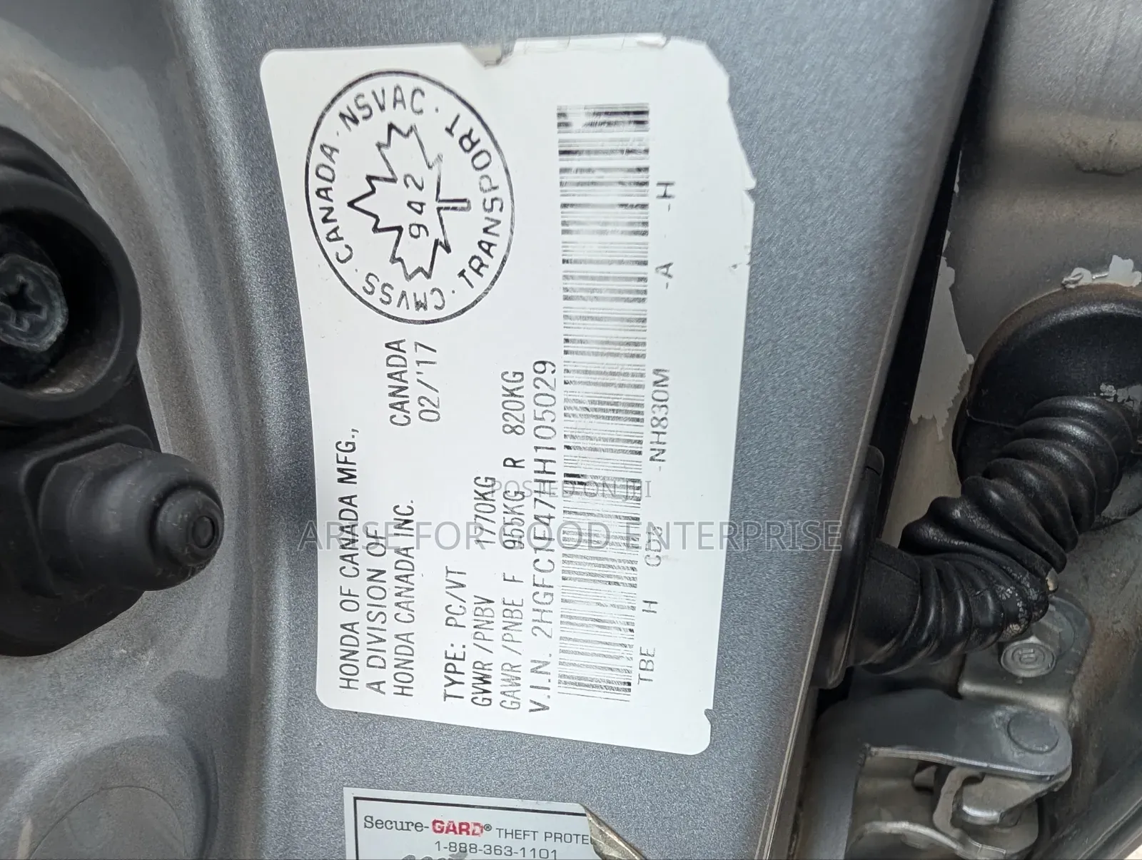 Honda Civic EX 4dr Sedan (2.0L 4cyl) 2017 Silver