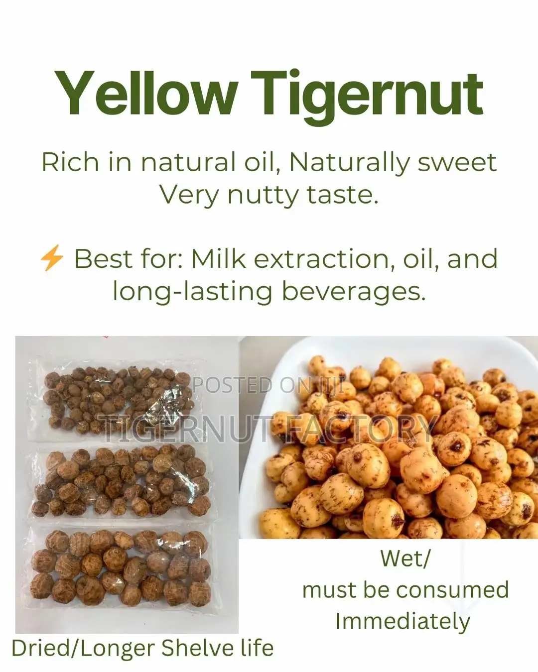 Clean Ready to Use Tigernut
