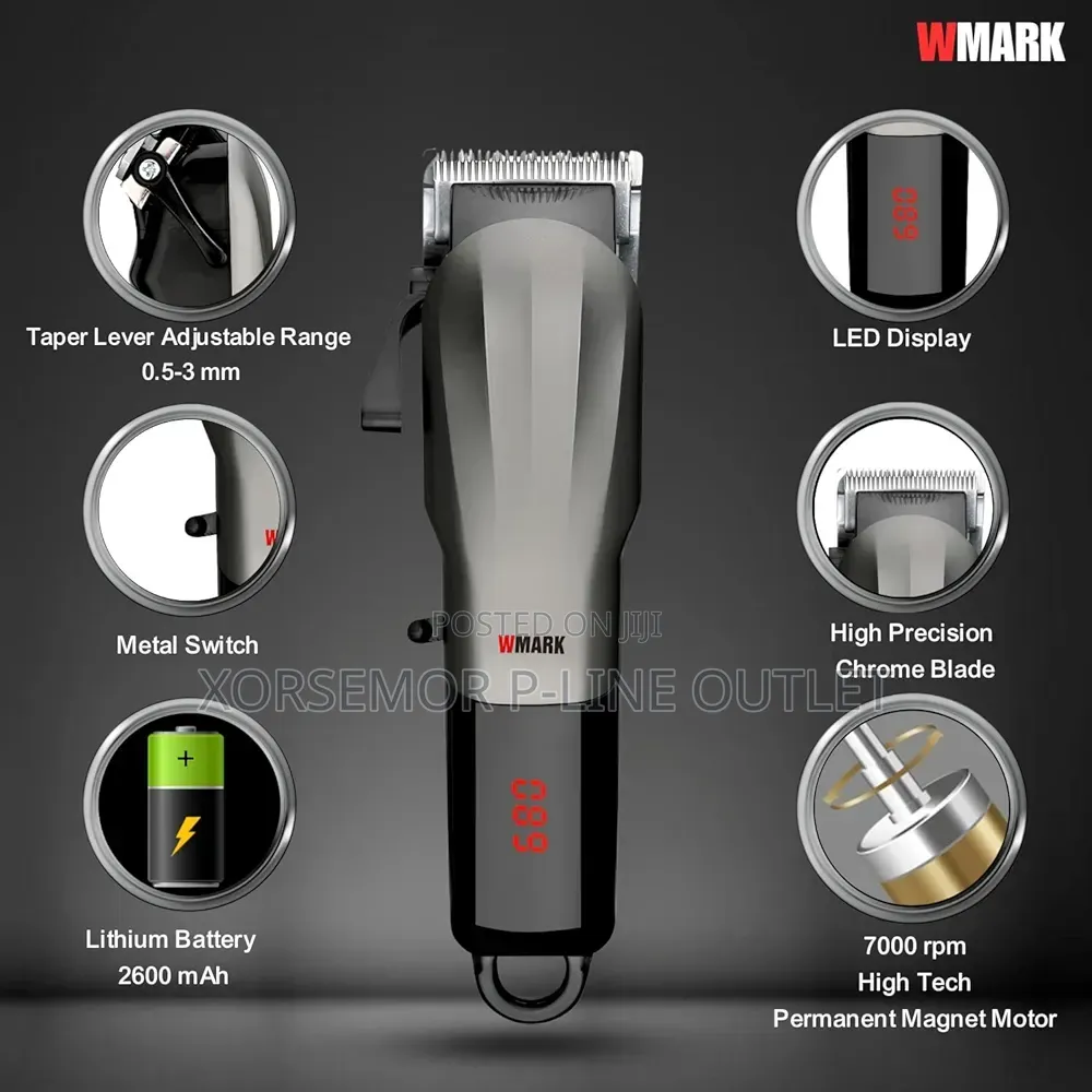 Wmark Ng-115 Professional Zero Gapped Hair Clipper