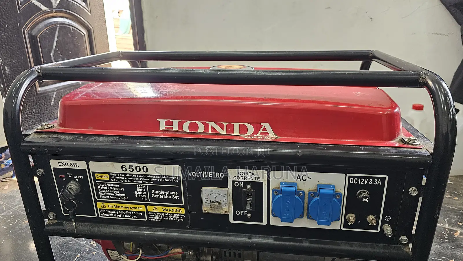 Honda 6.0 Kva Generator 6500
