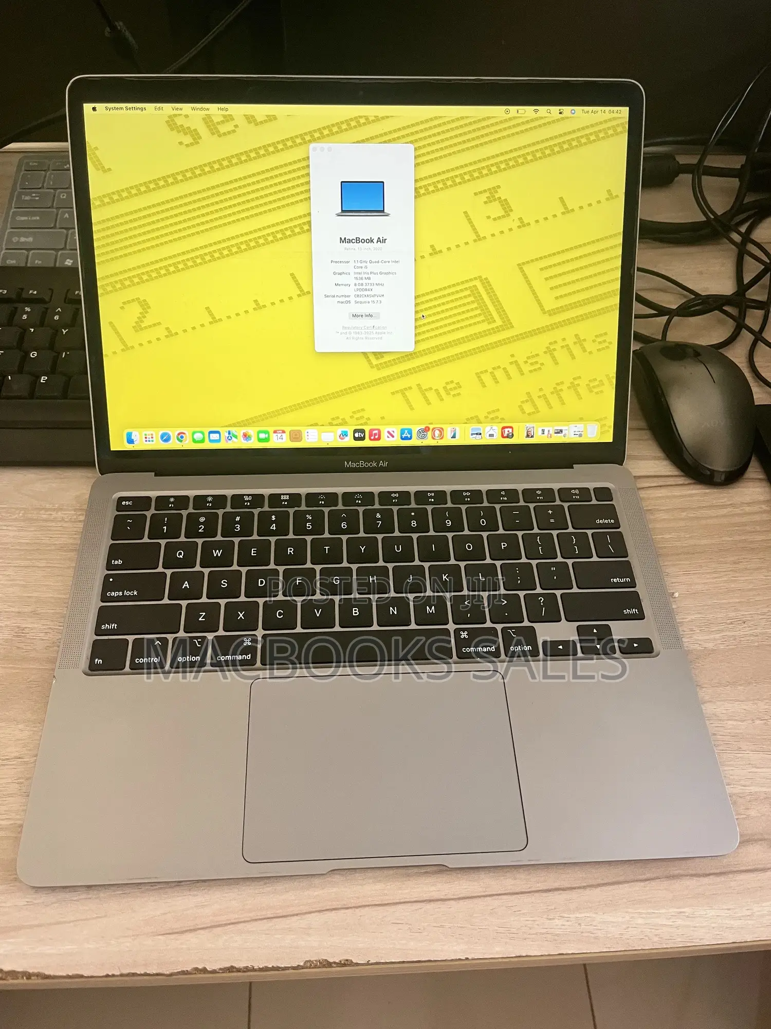 Laptop Apple MacBook Air 2020 8GB Intel Core i5 SSD 256GB