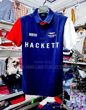 Breathable Cotton Lacoste With a Sharp Collar — By Hackett