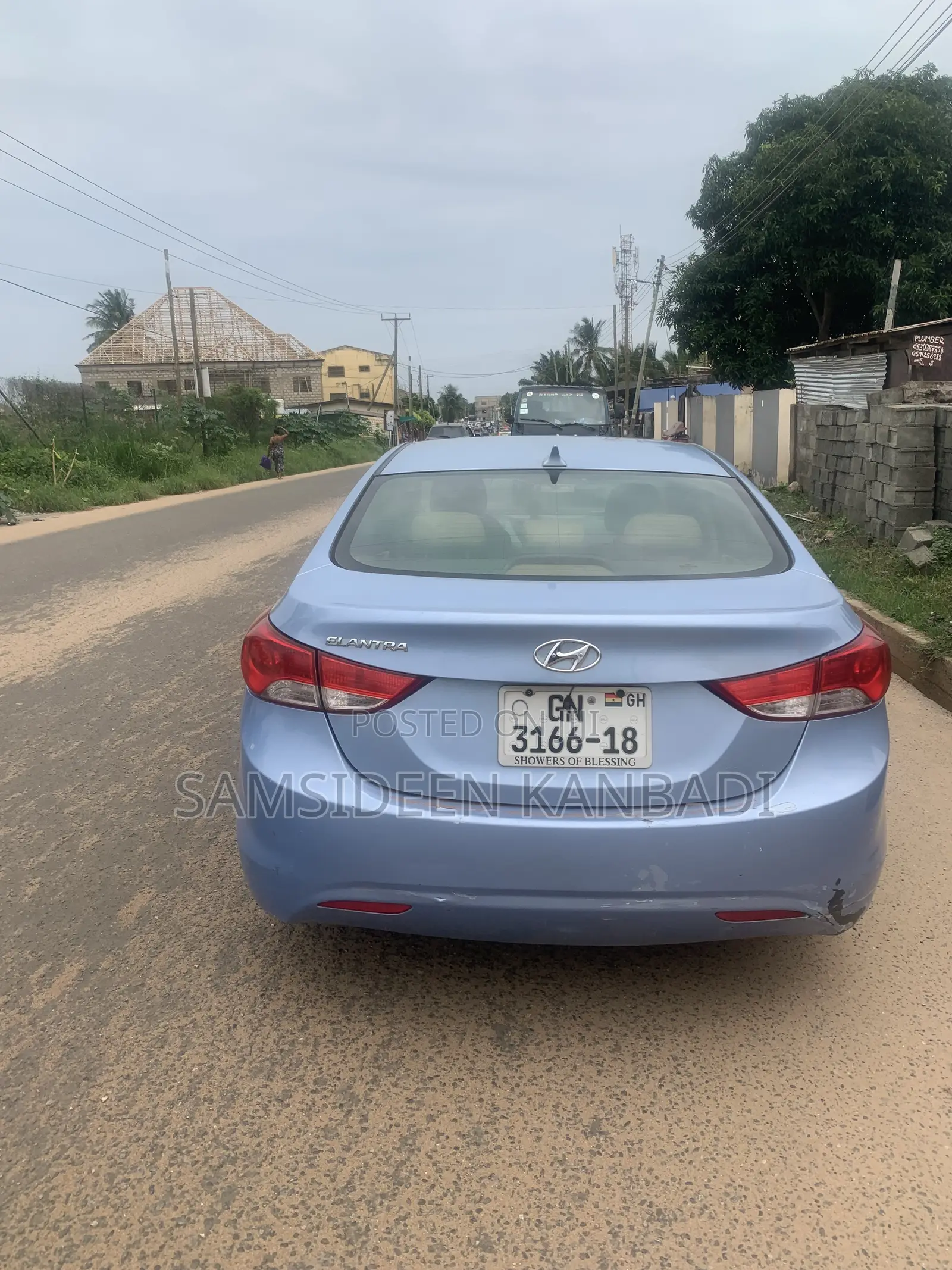 Hyundai Elantra GLS Sedan FWD (1.8L 4cyl 6A) 2013 Blue