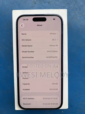 Apple iPhone 16 128 GB Blue