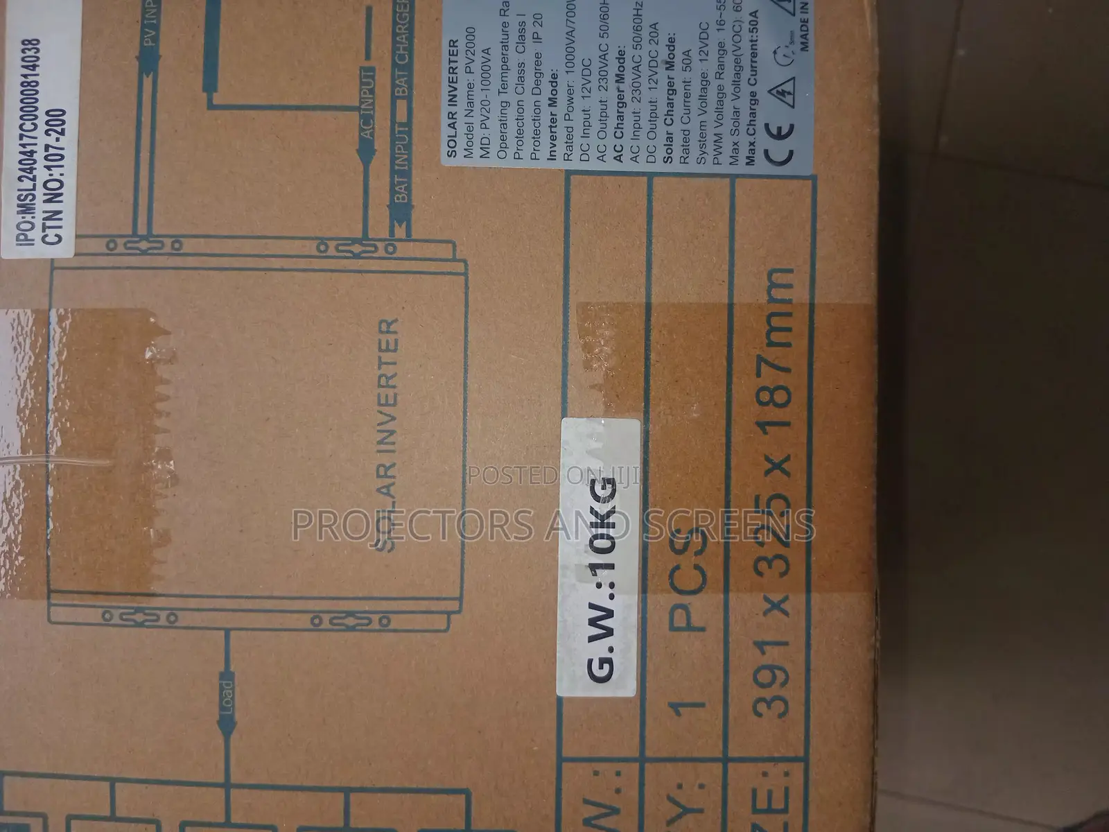 Must Inverter 1kw Pure Sine Wave