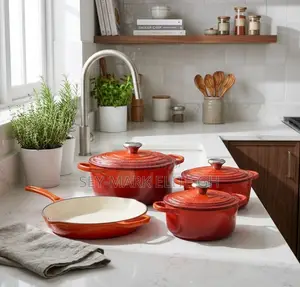 7pcs / 4 Set Cast Iron Cookware