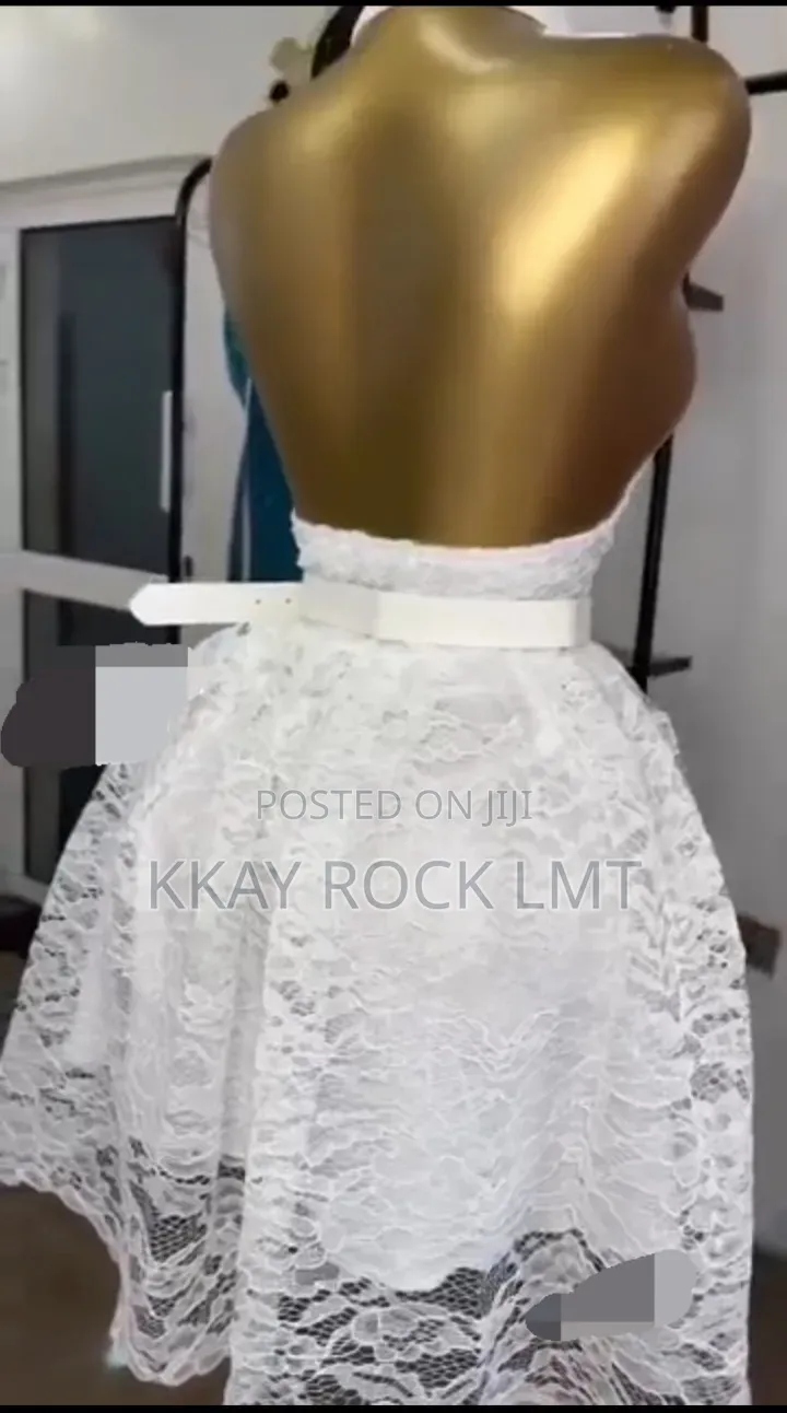 Elegant White Lace Dress
