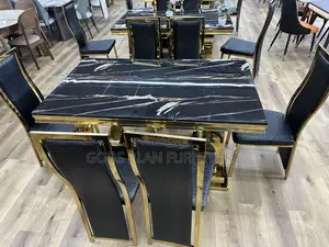 Six Seater Marble Dining Table