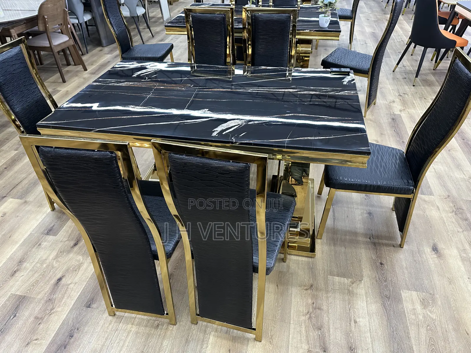 Six Seater Marble Dining Table