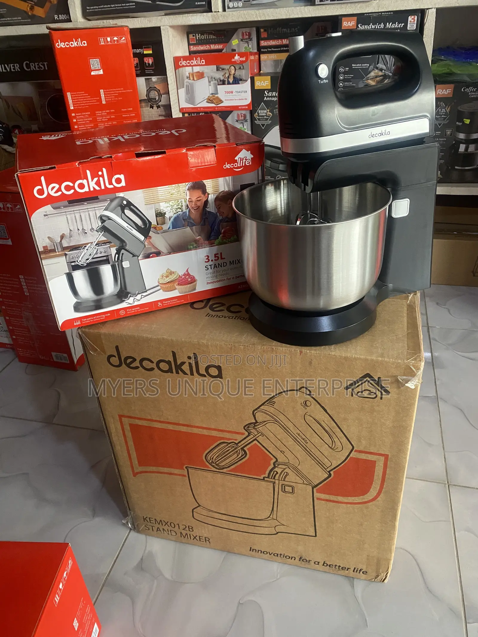 Decakila 3.5l Stand Mixer-Durable Motor+Gears