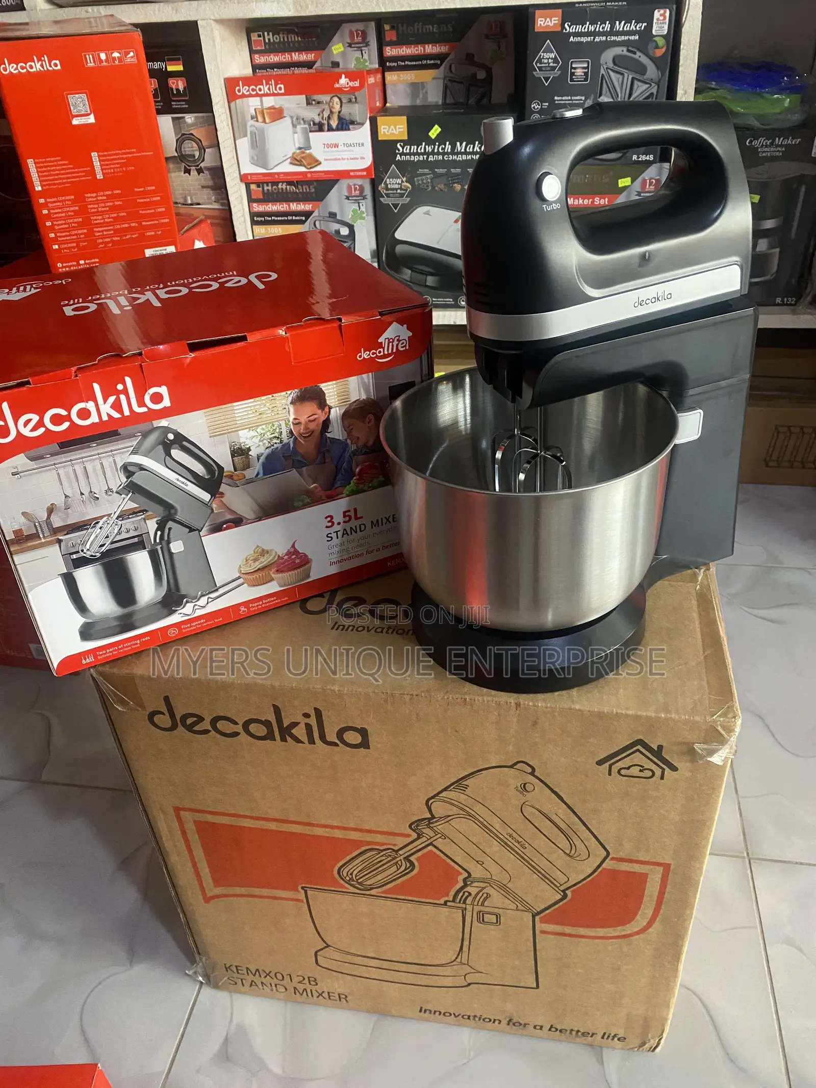 Decakila 3.5l Stand Mixer-Durable Motor+Gears
