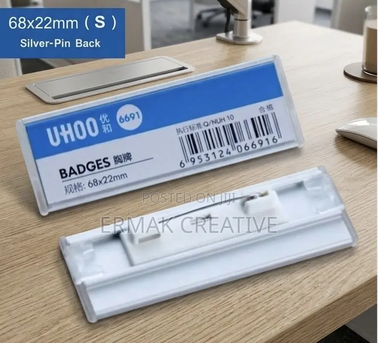Plastic Name Tag Reusable Moq 30pcs