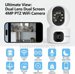 Double Screen Full Hd Security Camera With Alarm