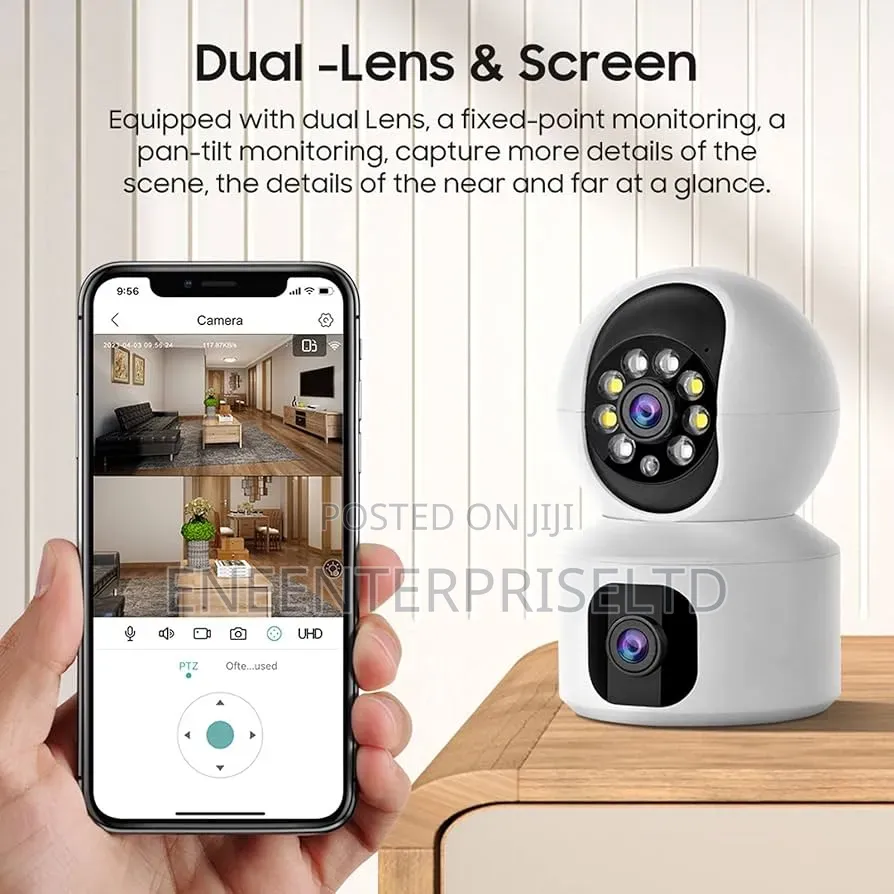 Double Screen Full Hd Security Camera With Alarm