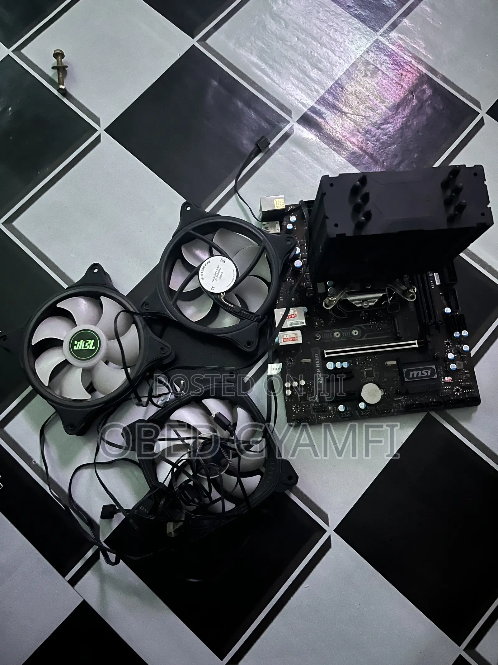 Msi Mother Board With 3 RGB Fans