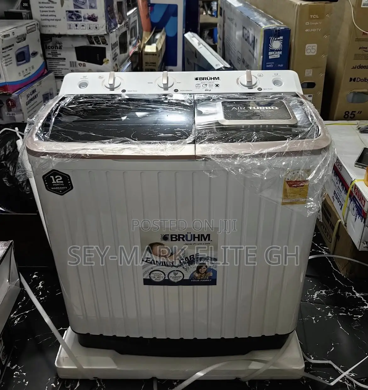 8kg Bruhm Twin Tub Washing Machine