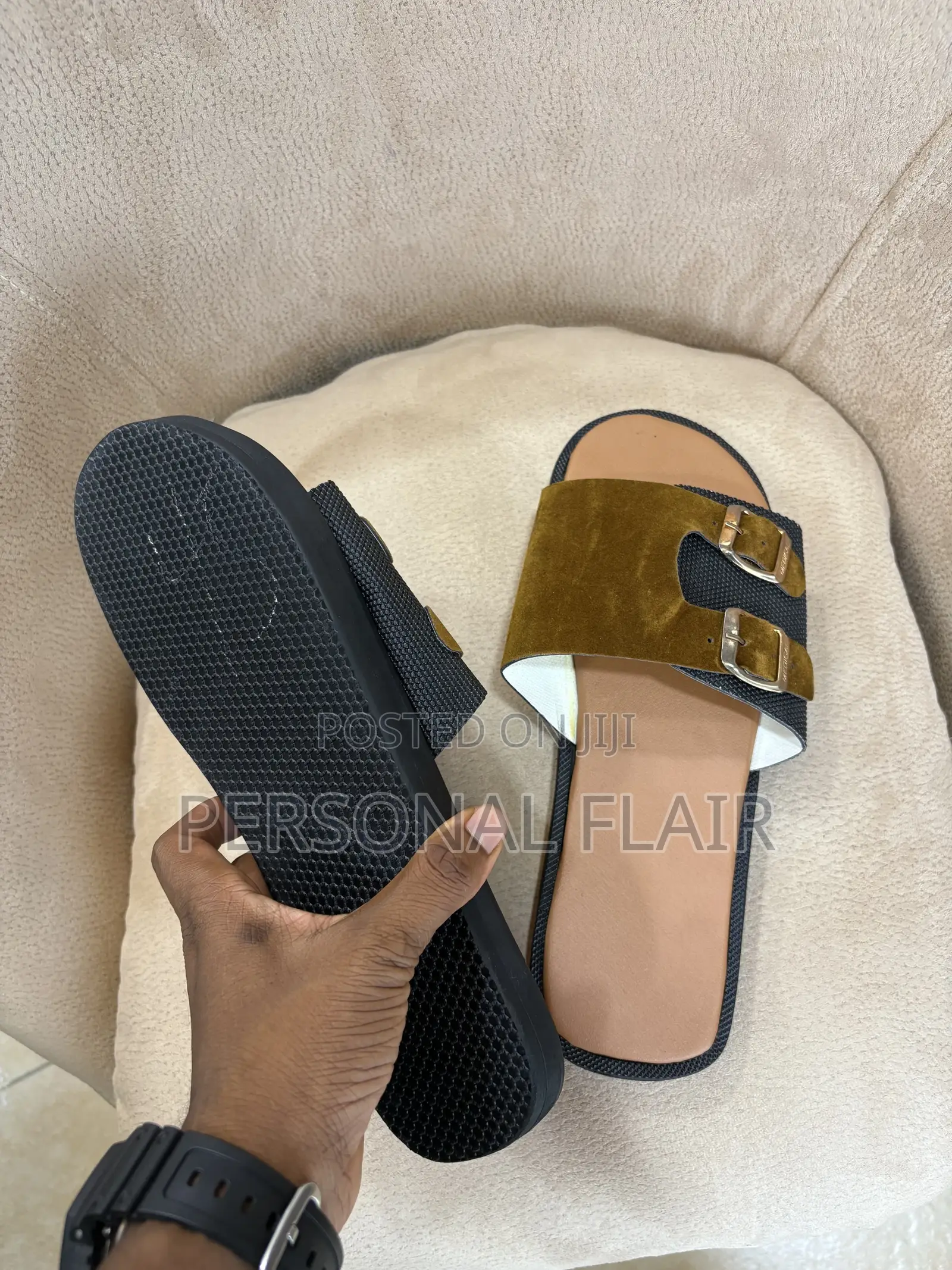 Leather Men’S Slippers