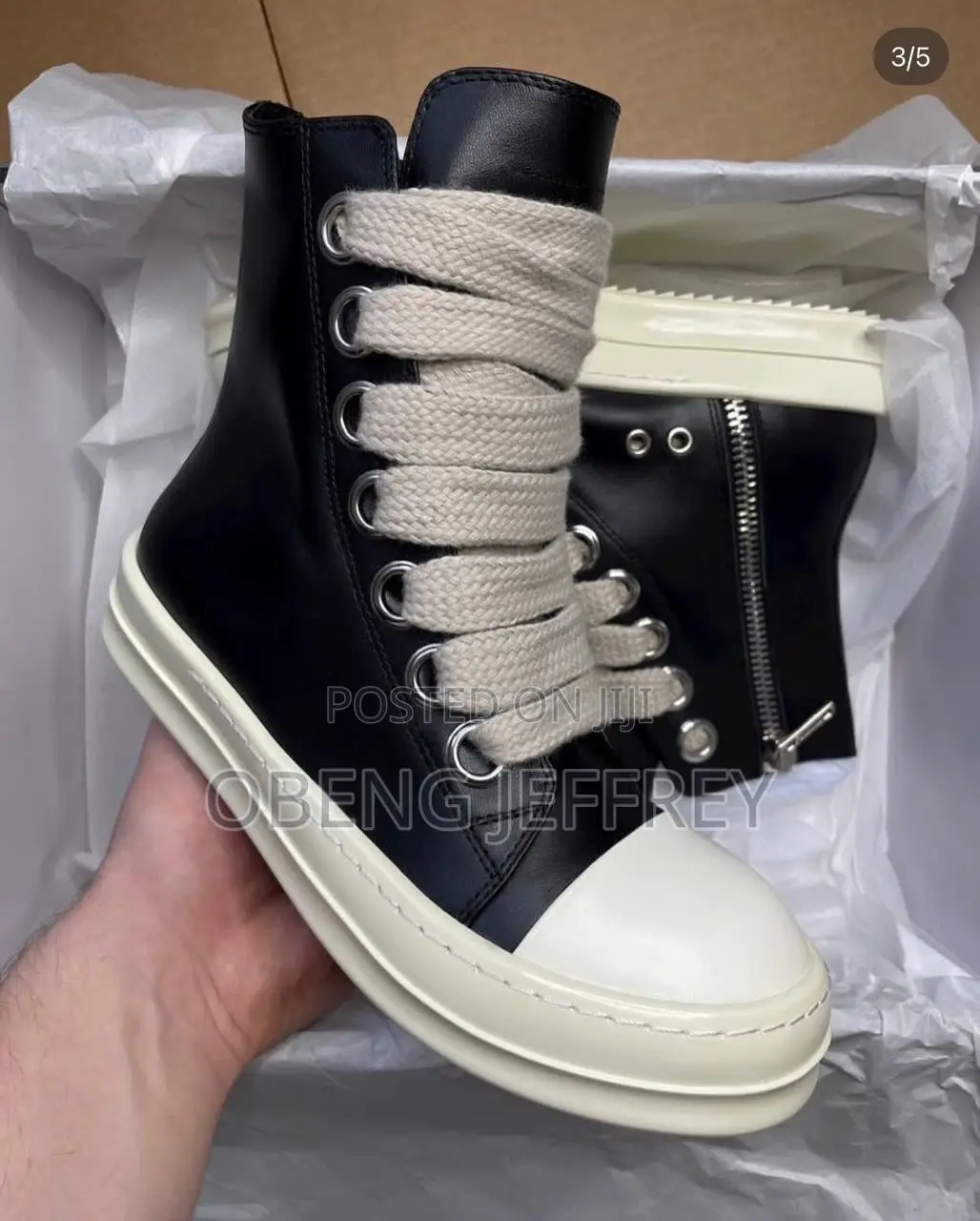 Original Rick Owen High Black/White