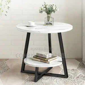Faux Marble Circular Tabletop
