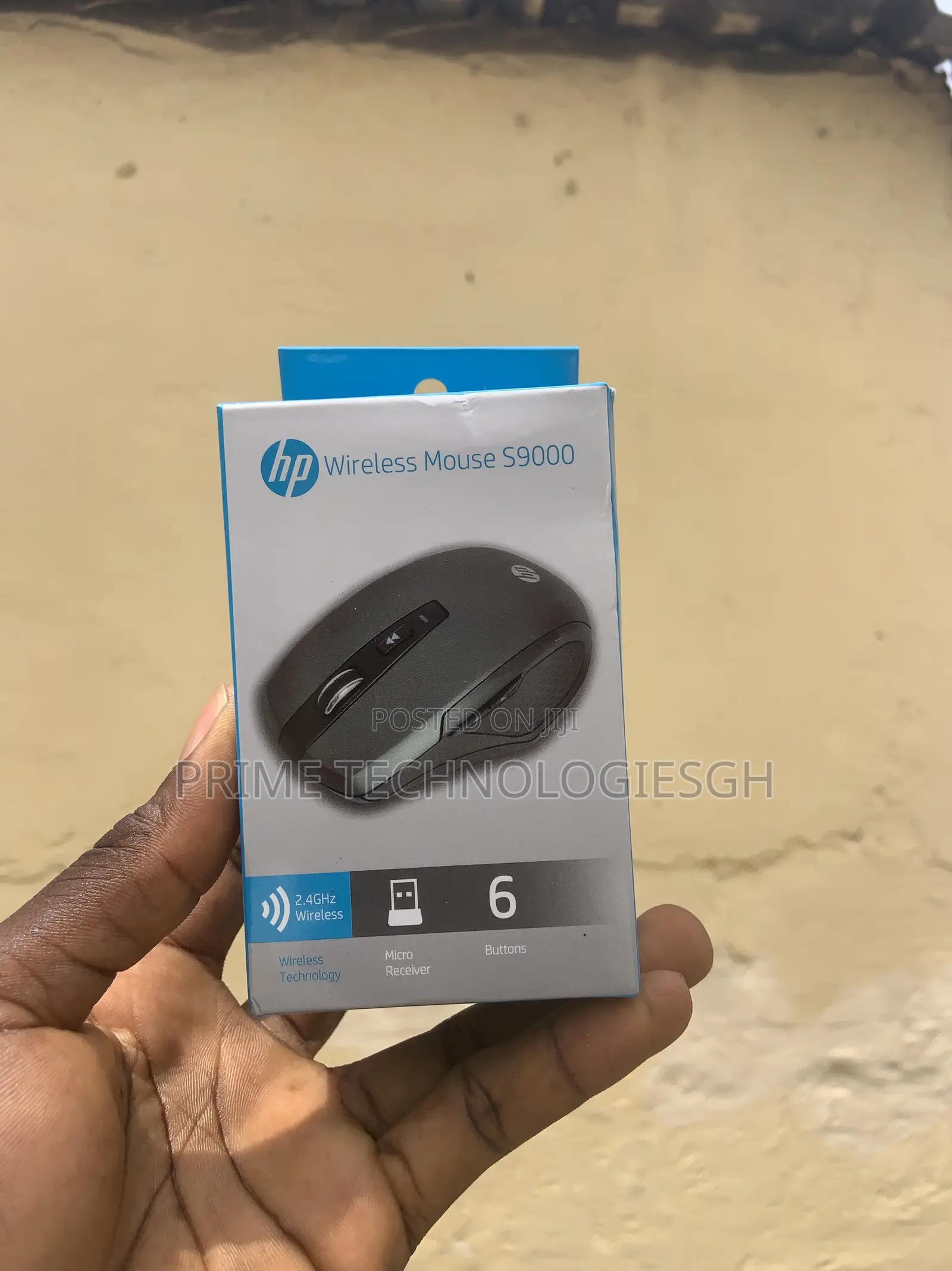 Brand New Hp S9000 Wireless Mouse – 6-Button Ergonomic Design