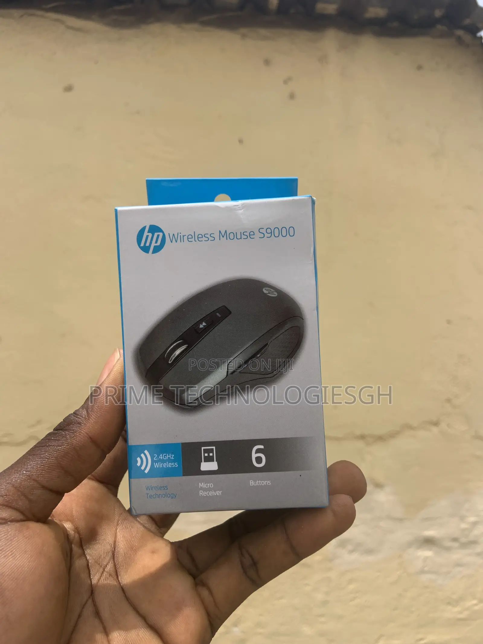 Brand New Hp S9000 Wireless Mouse – 6-Button Ergonomic Design