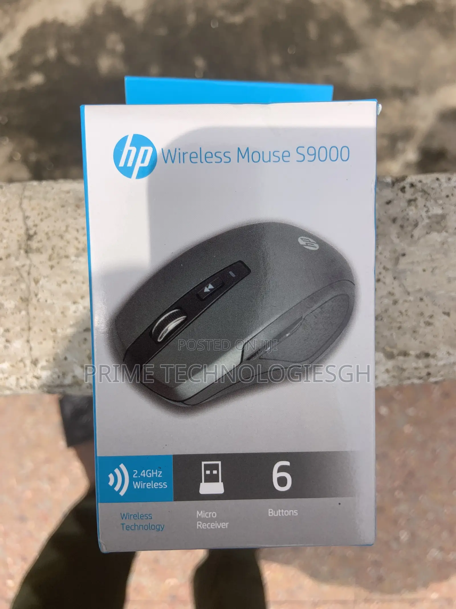Brand New Hp S9000 Wireless Mouse – 6-Button Ergonomic Design