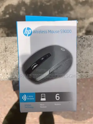 Brand New Hp S9000 Wireless Mouse – 6-Button Ergonomic Design