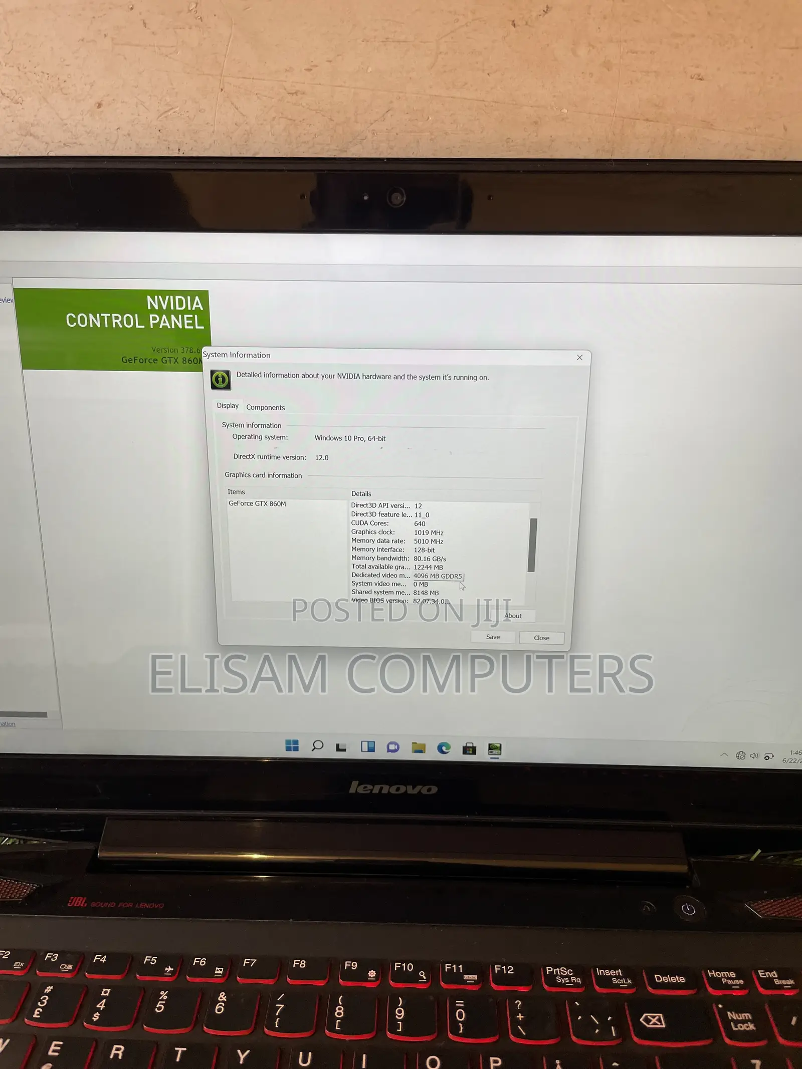 Laptop Lenovo Y50 16GB Intel Core i7 SSD 256GB