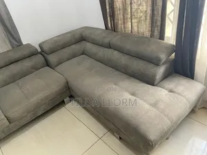 Grey L-Shaped Sofa