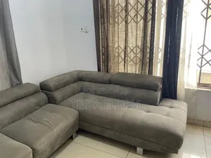 Grey L-Shaped Sofa